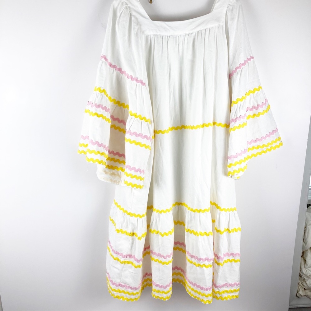 Lisa Marie Fernandez Target White Ric Rac Dress XL - Picture 7 of 9
